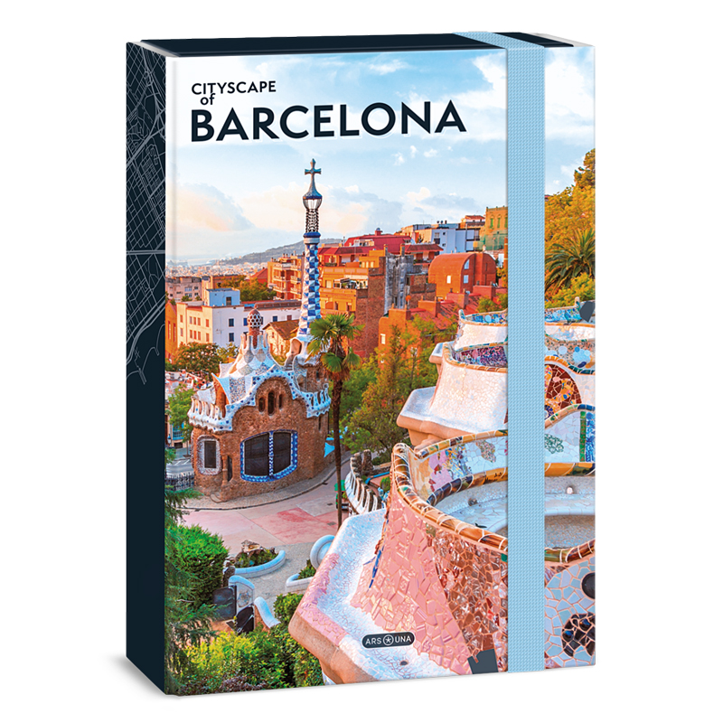 Školský box A4 Cityscape Barcelona ARS UNA